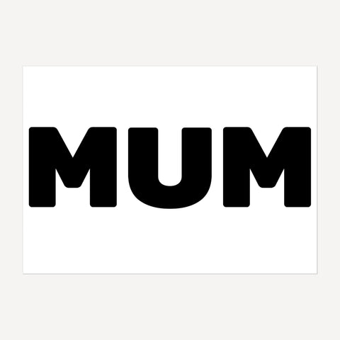 Mum, Mam Photo Print