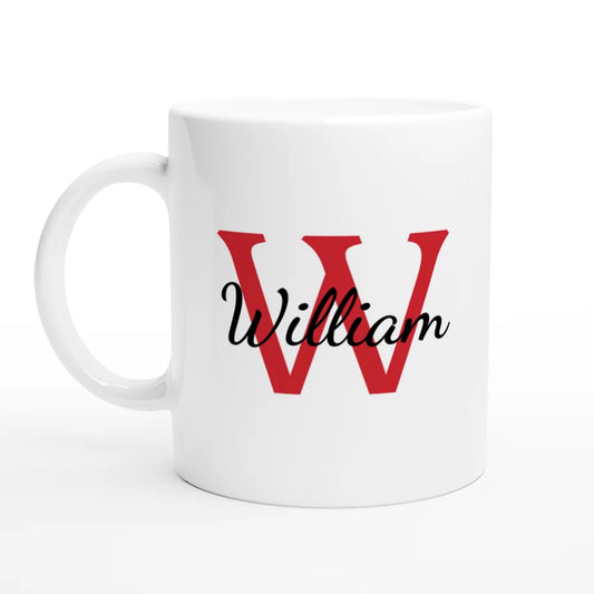 Initial and Name with Photo Upload Mug