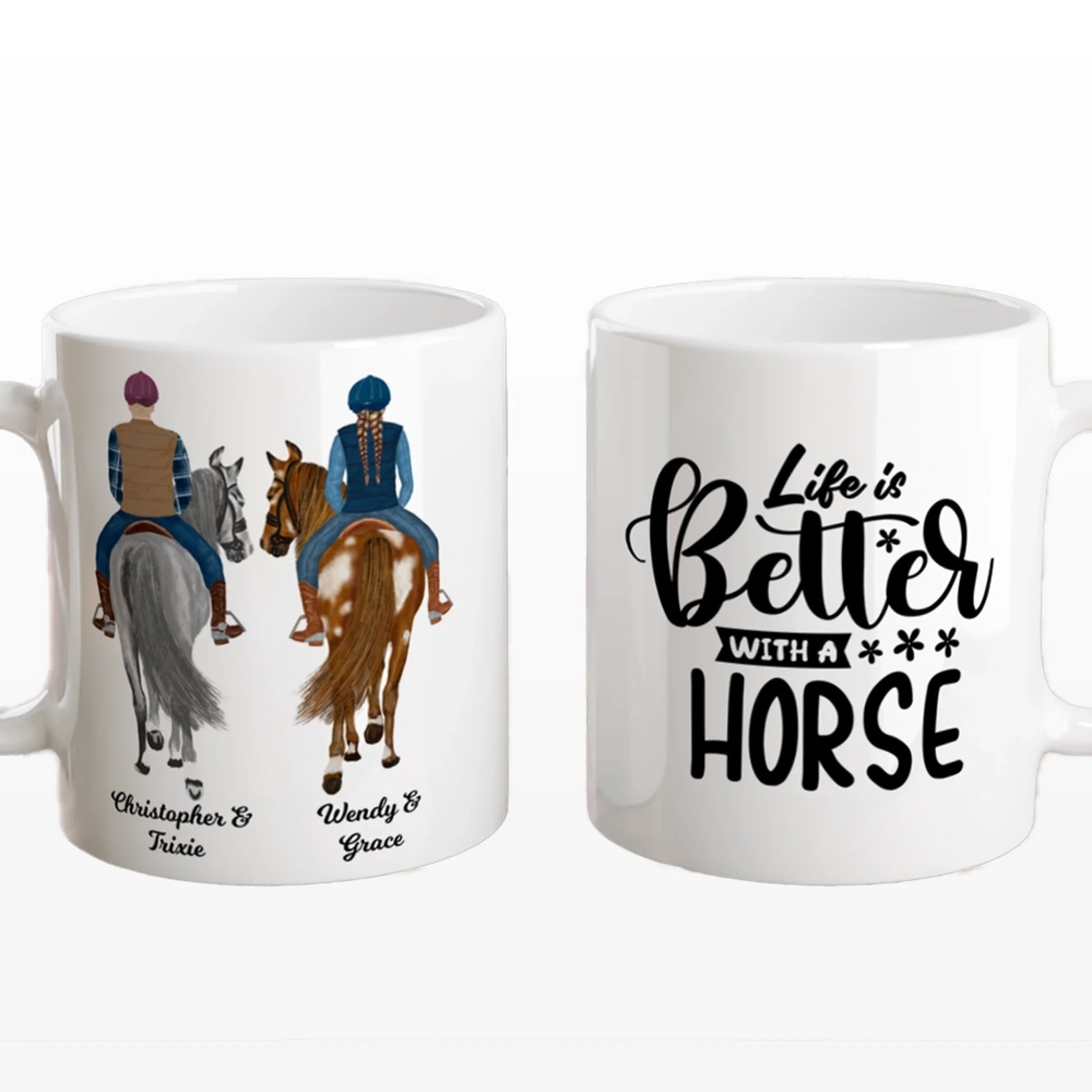 Life is Better with a Horse _ Custom Clipart  _ Hover