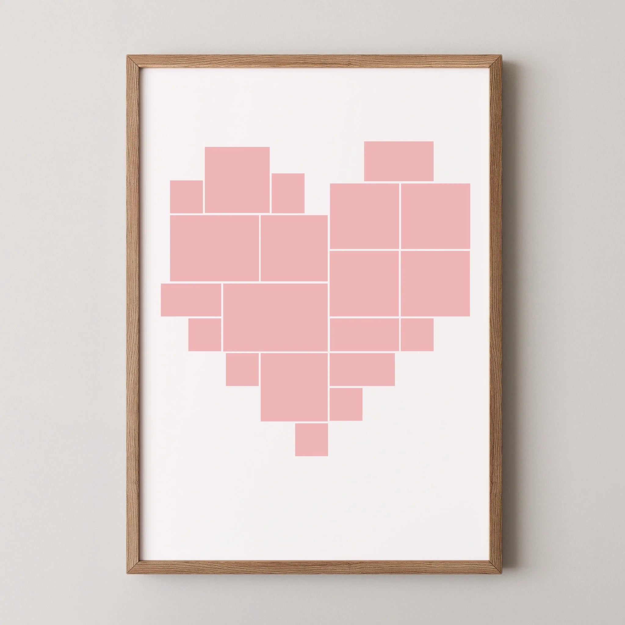 Multi Photo Upload - Photo Heart Print