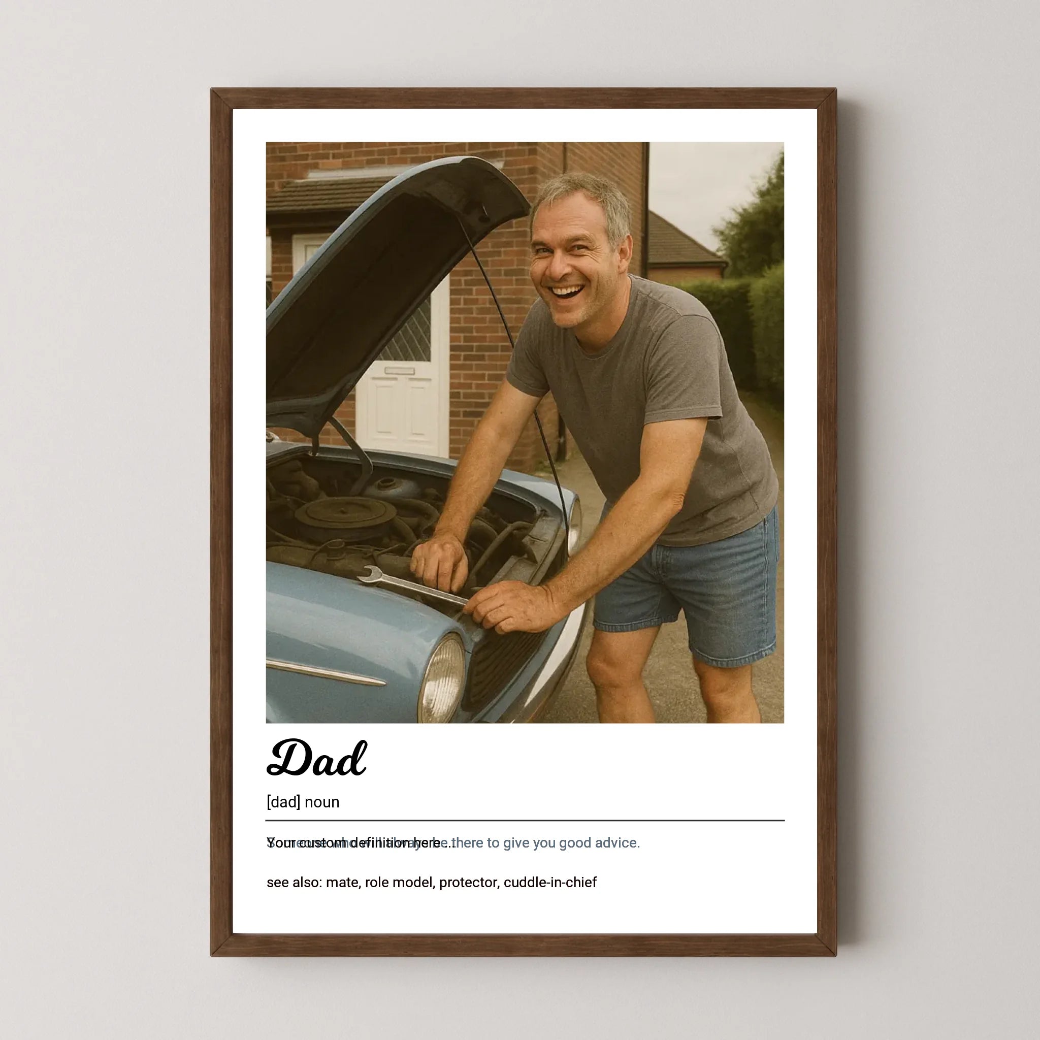 Dad Definition Print with Photo Upload
