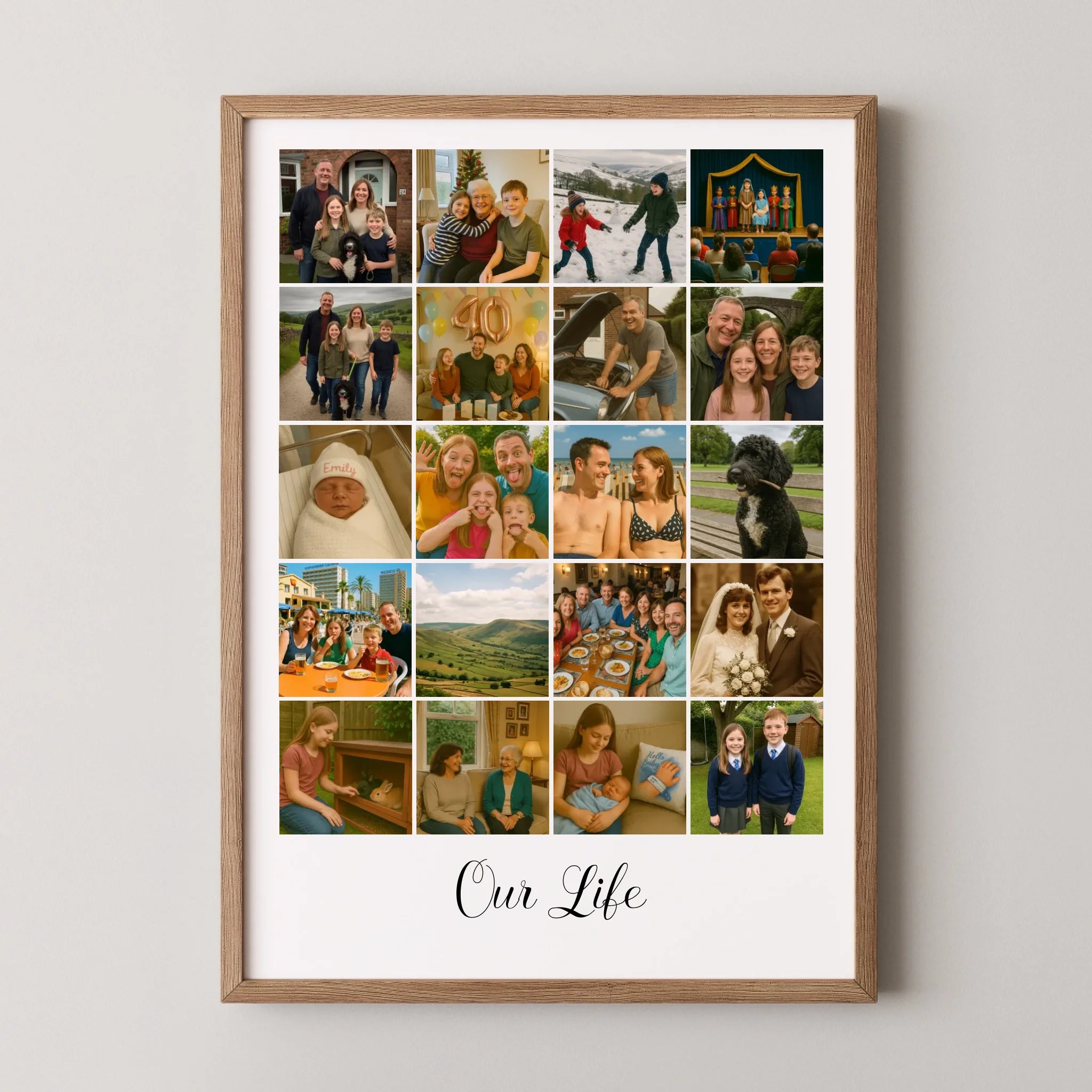 Natural Frame - Portrait - ETSY