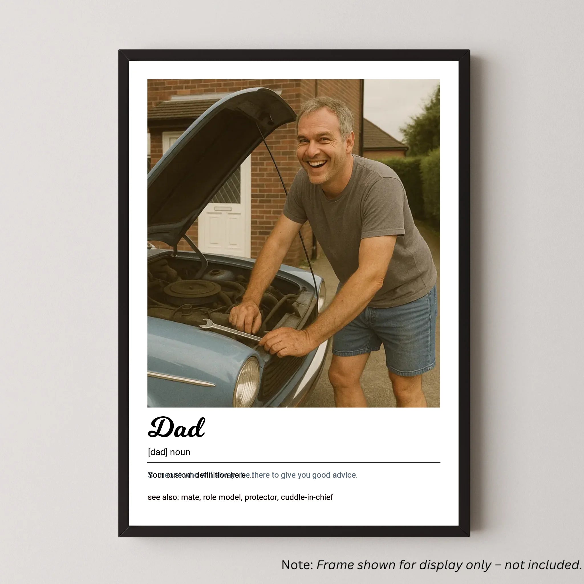 Dad Definition Print with Photo Upload