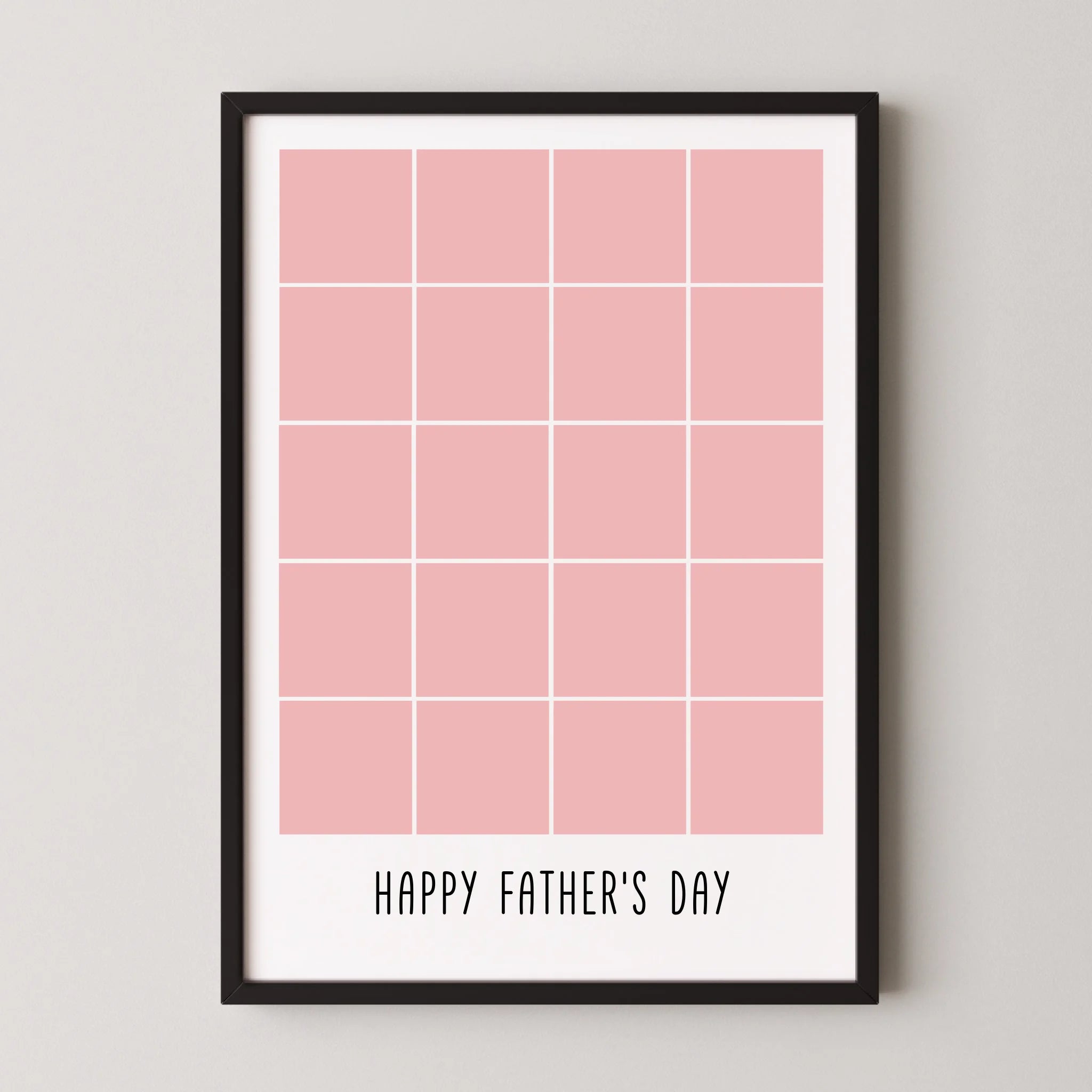 20 Photo Collage - Happy Father's Day Print
