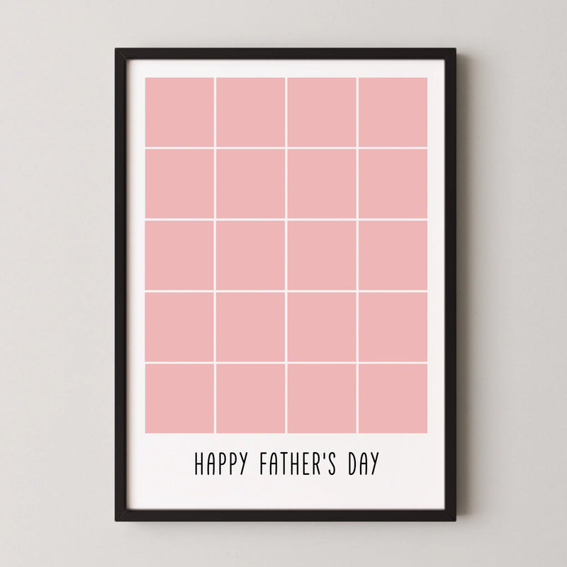 20 Photo Collage - Happy Father's Day Print
