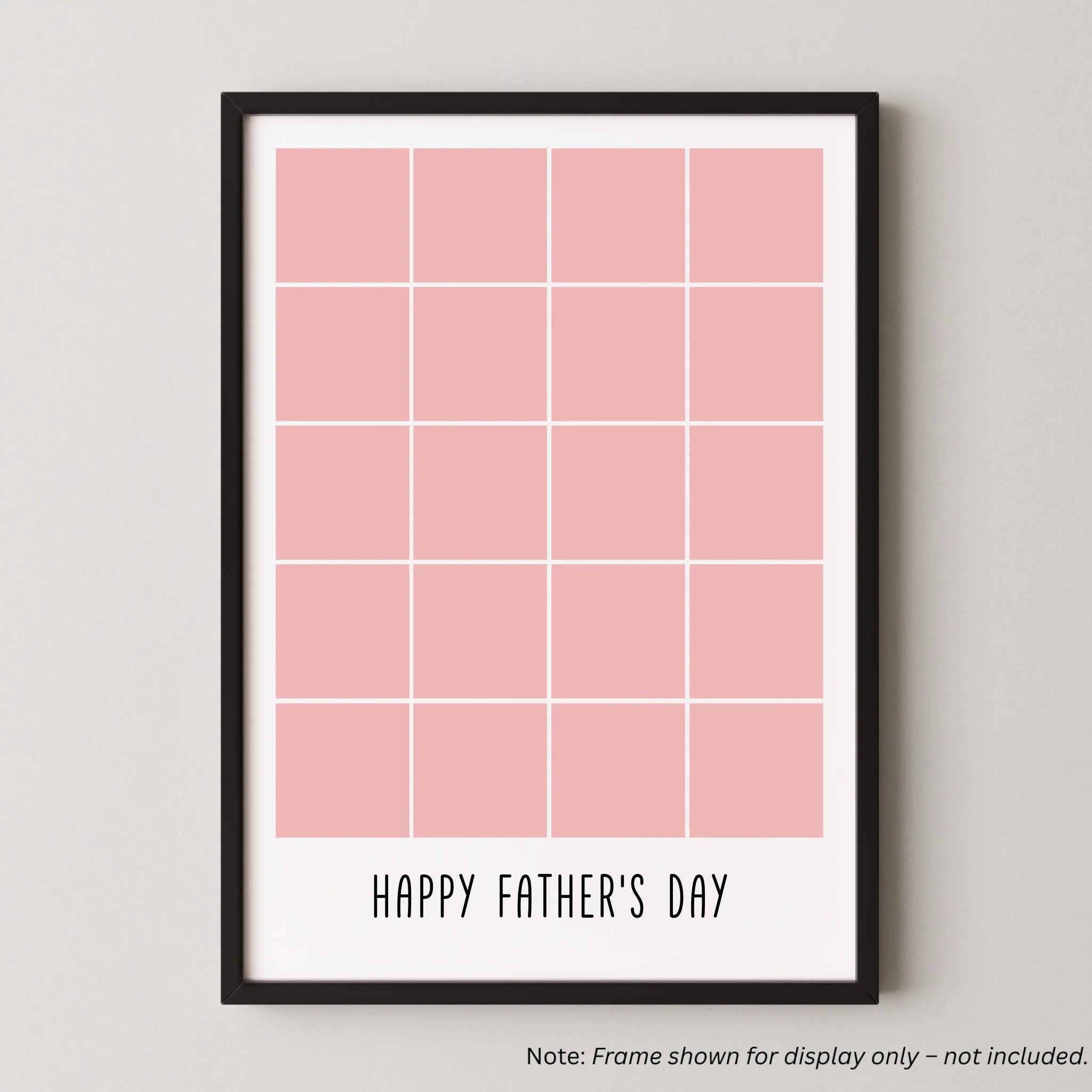20 Photo Collage - Happy Father's Day Print