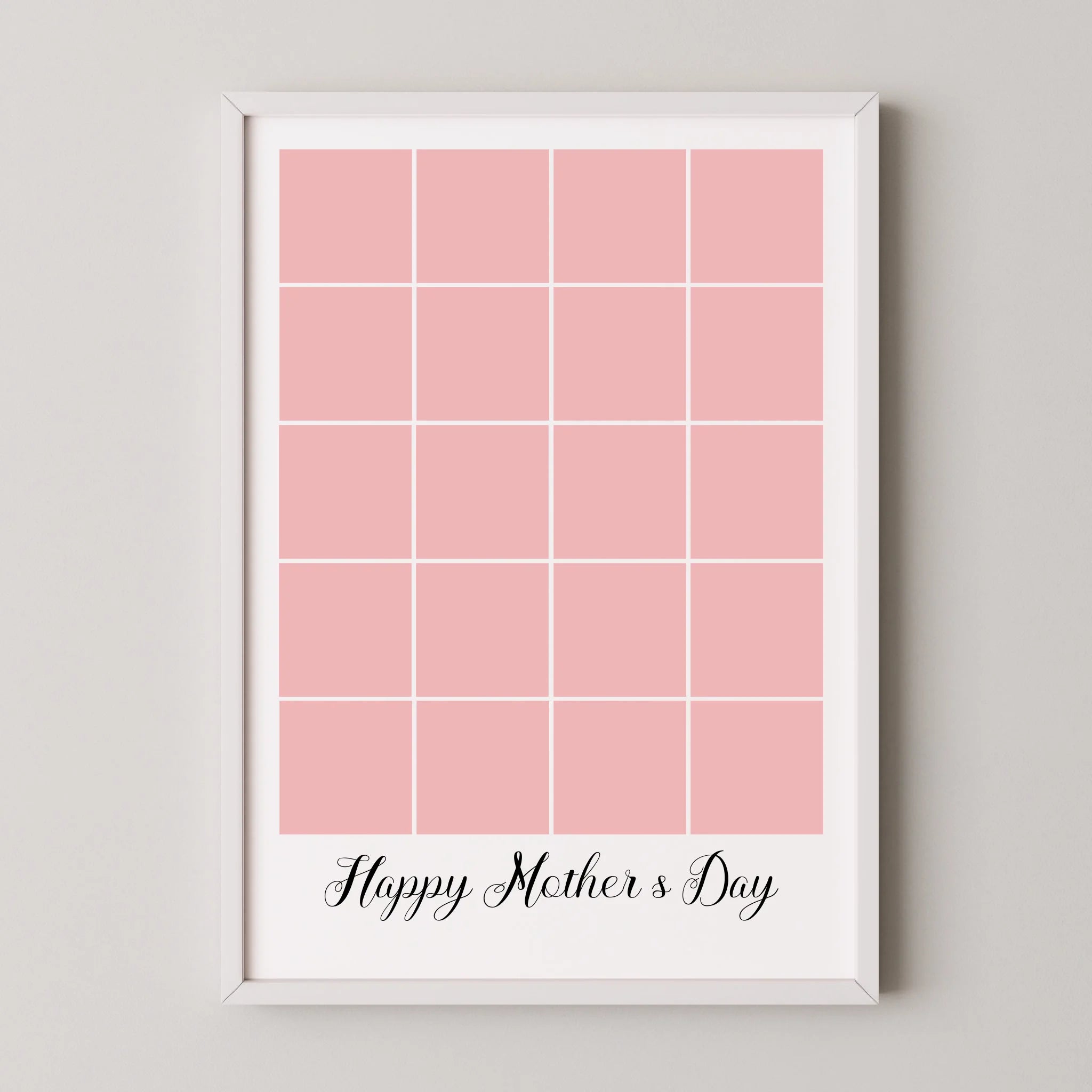 20 Photo Collage - Happy Mother's Day Print