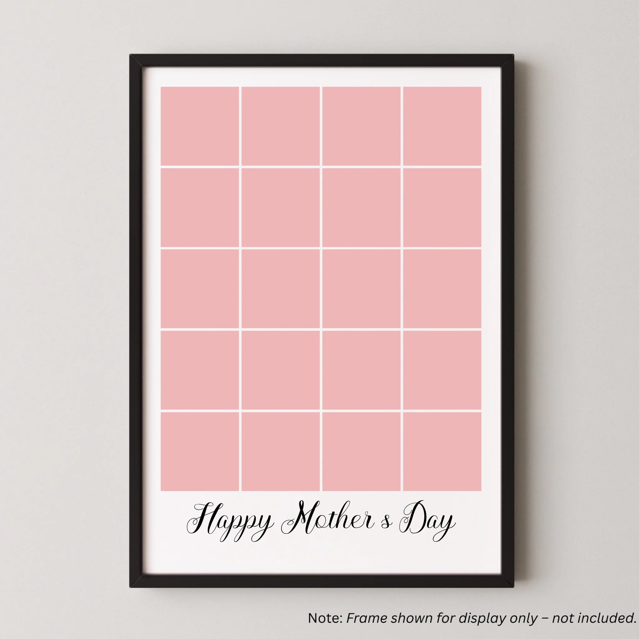 20 Photo Collage - Happy Mother's Day Print