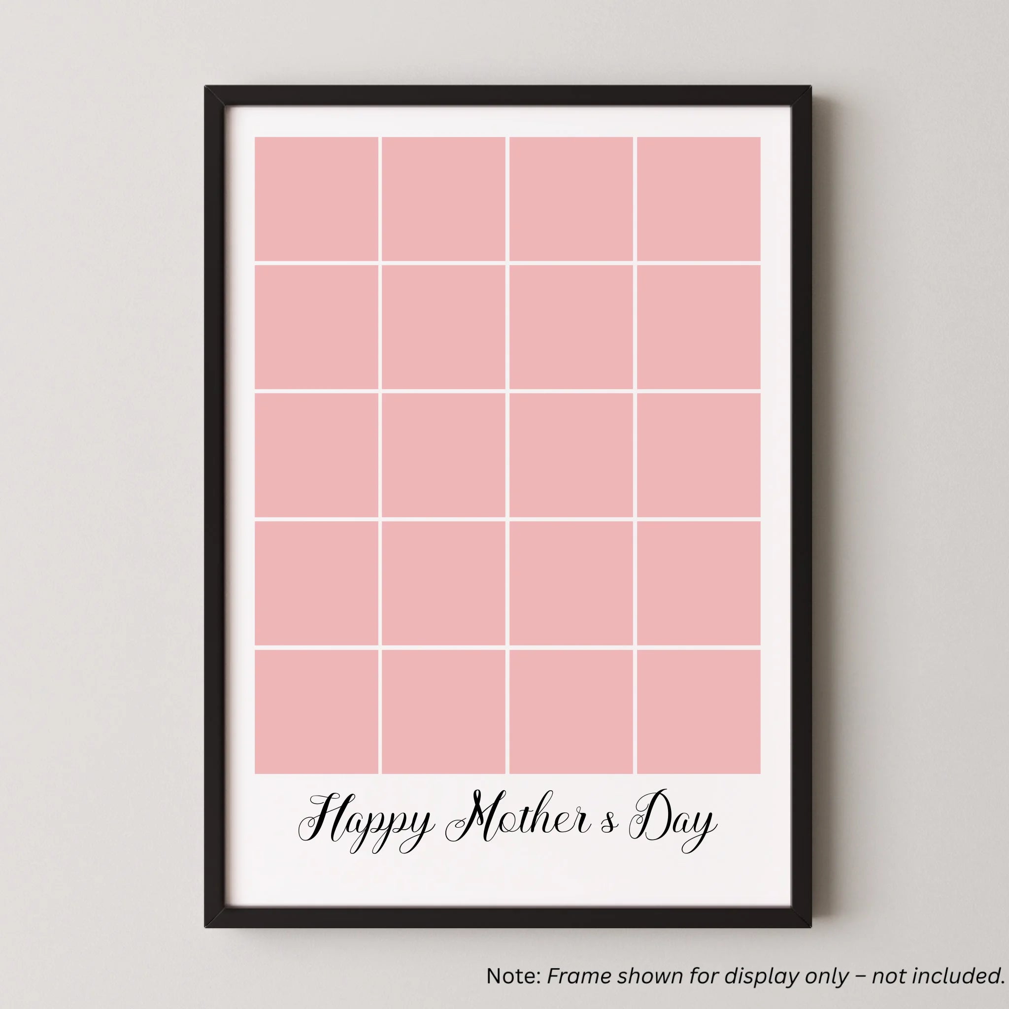 20 Photo Collage - Happy Mother's Day Print