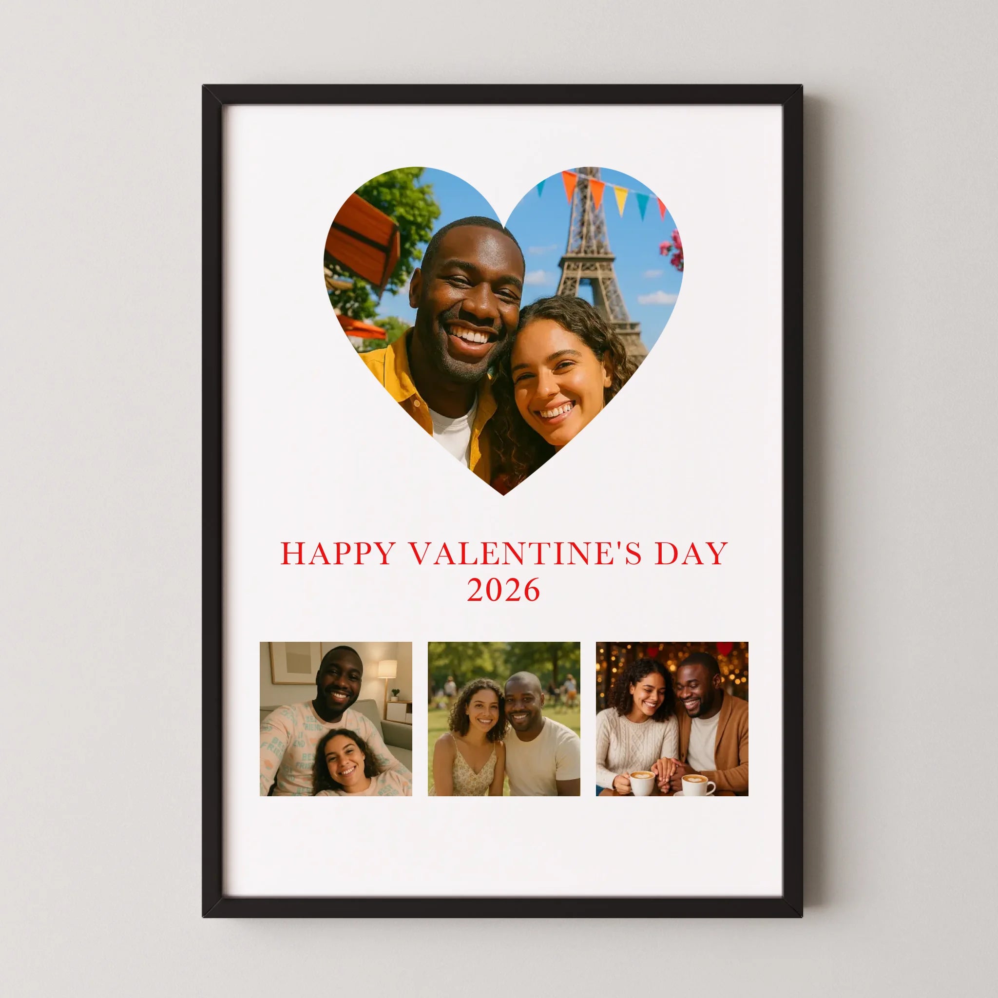 Personalised Valentine’s Day Print with 4 Photo Upload