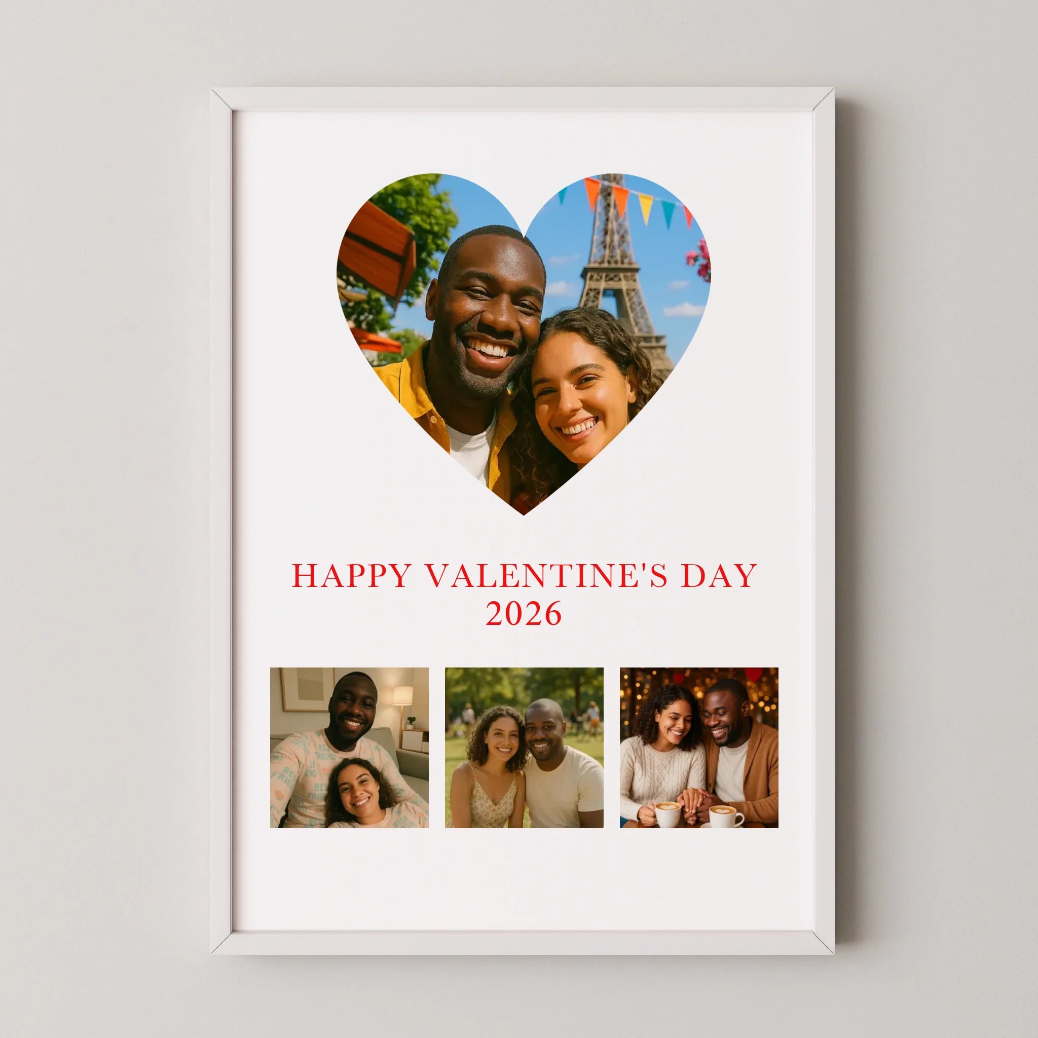 Personalised Valentine’s Day Print with 4 Photo Upload