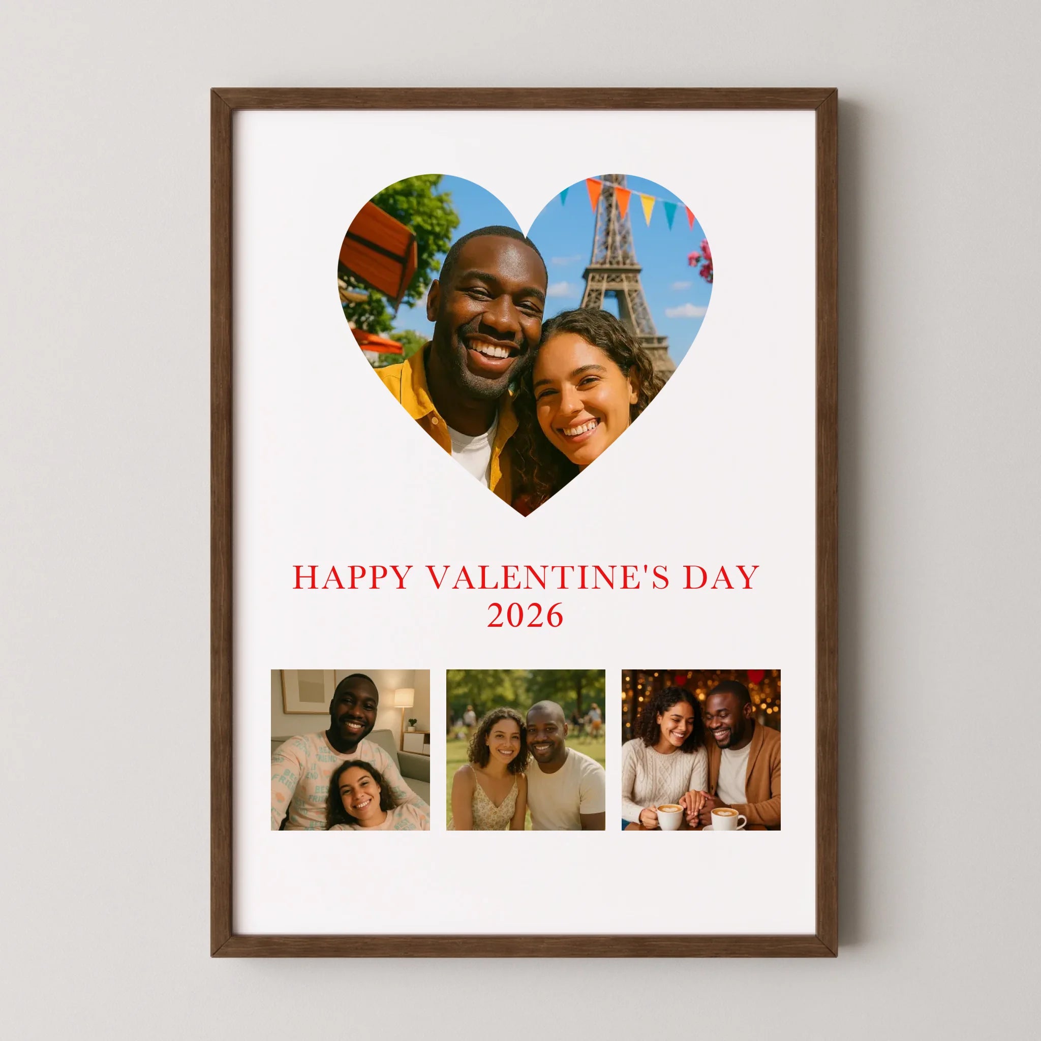Personalised Valentine’s Day Print with 4 Photo Upload