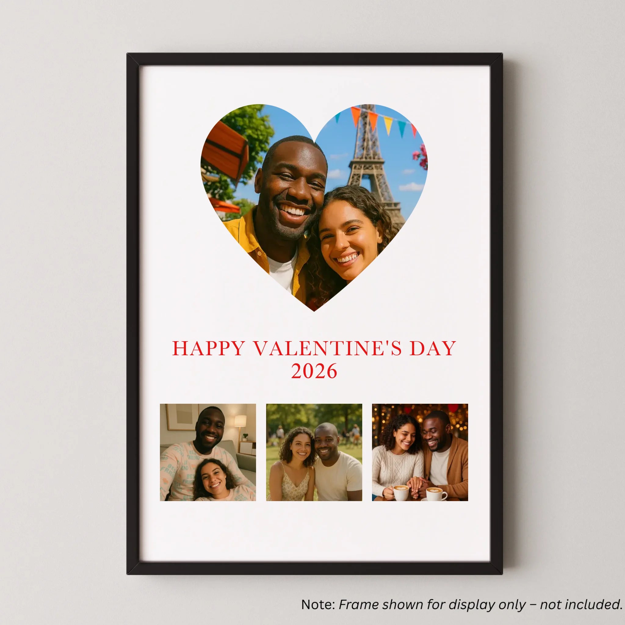 Personalised Valentine’s Day Print with 4 Photo Upload
