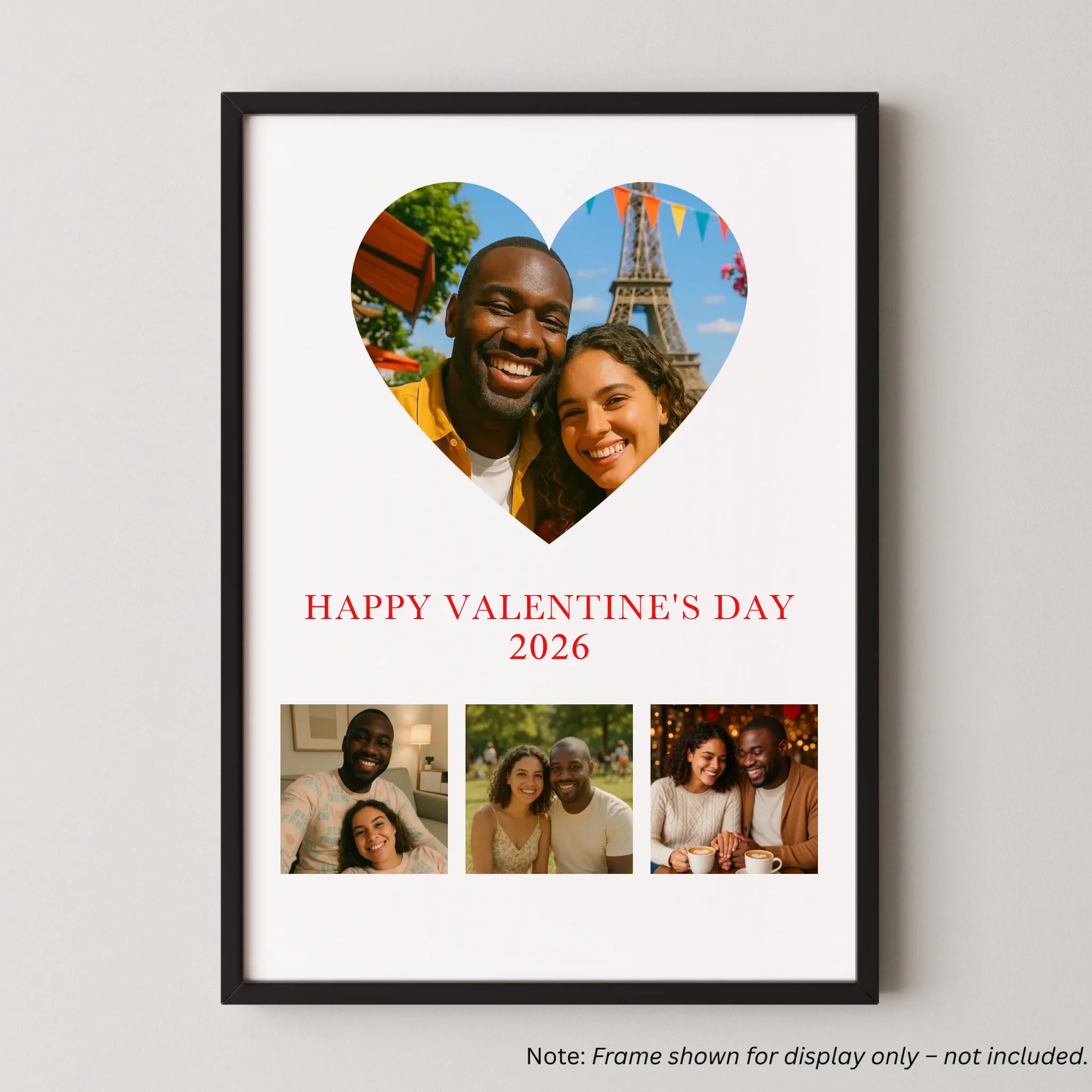 Personalised Valentine’s Day Print with 4 Photo Upload