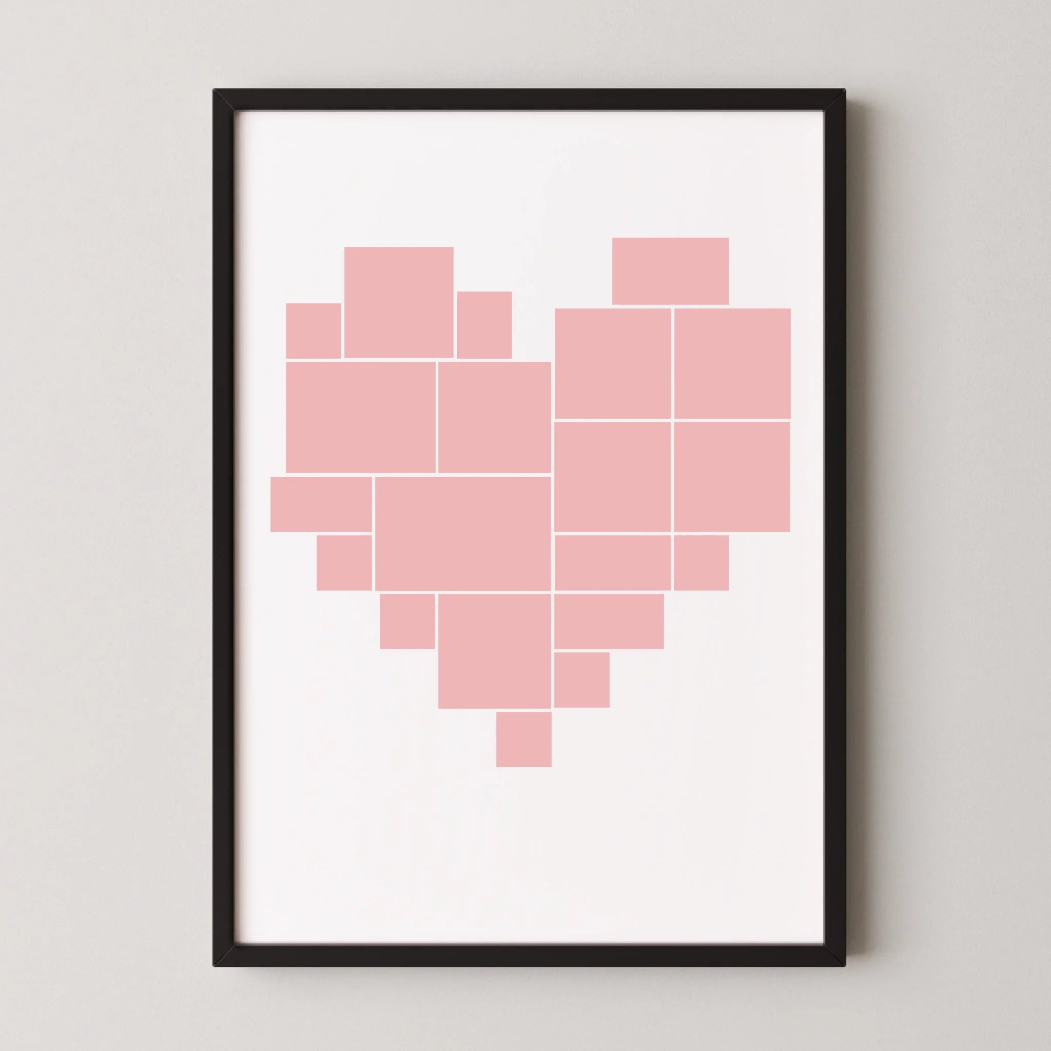 Multi Photo Upload - Photo Heart Print