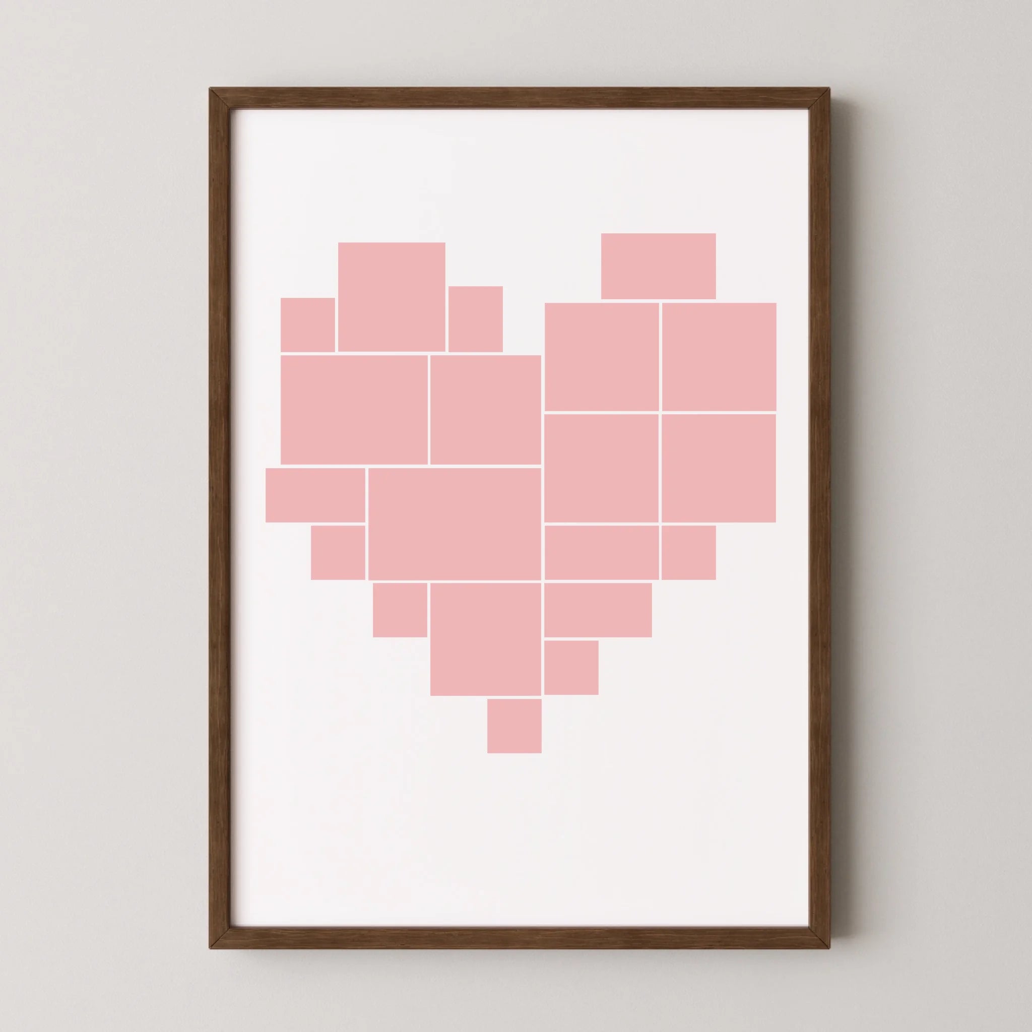 Multi Photo Upload - Photo Heart Print