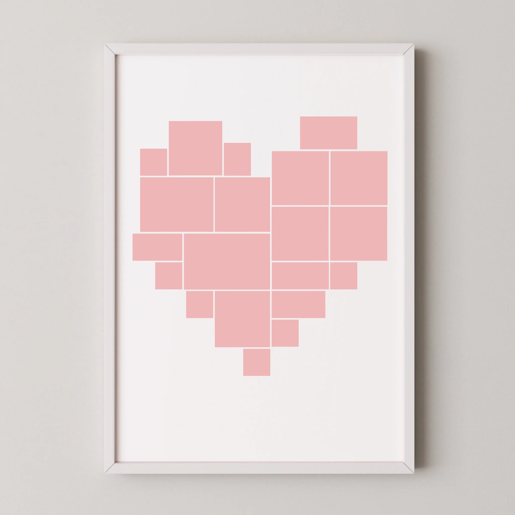 Multi Photo Upload - Photo Heart Print