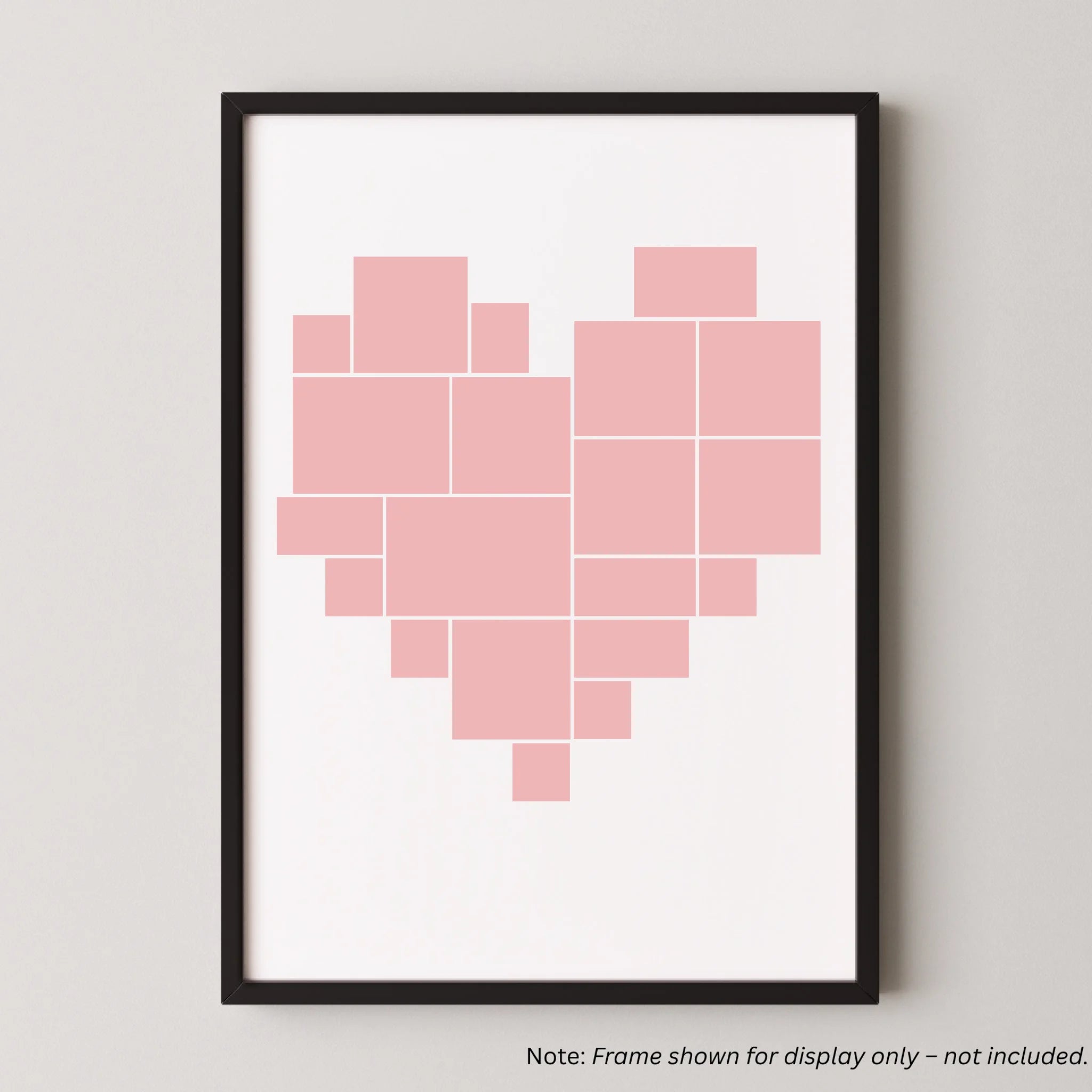 Multi Photo Upload - Photo Heart Print