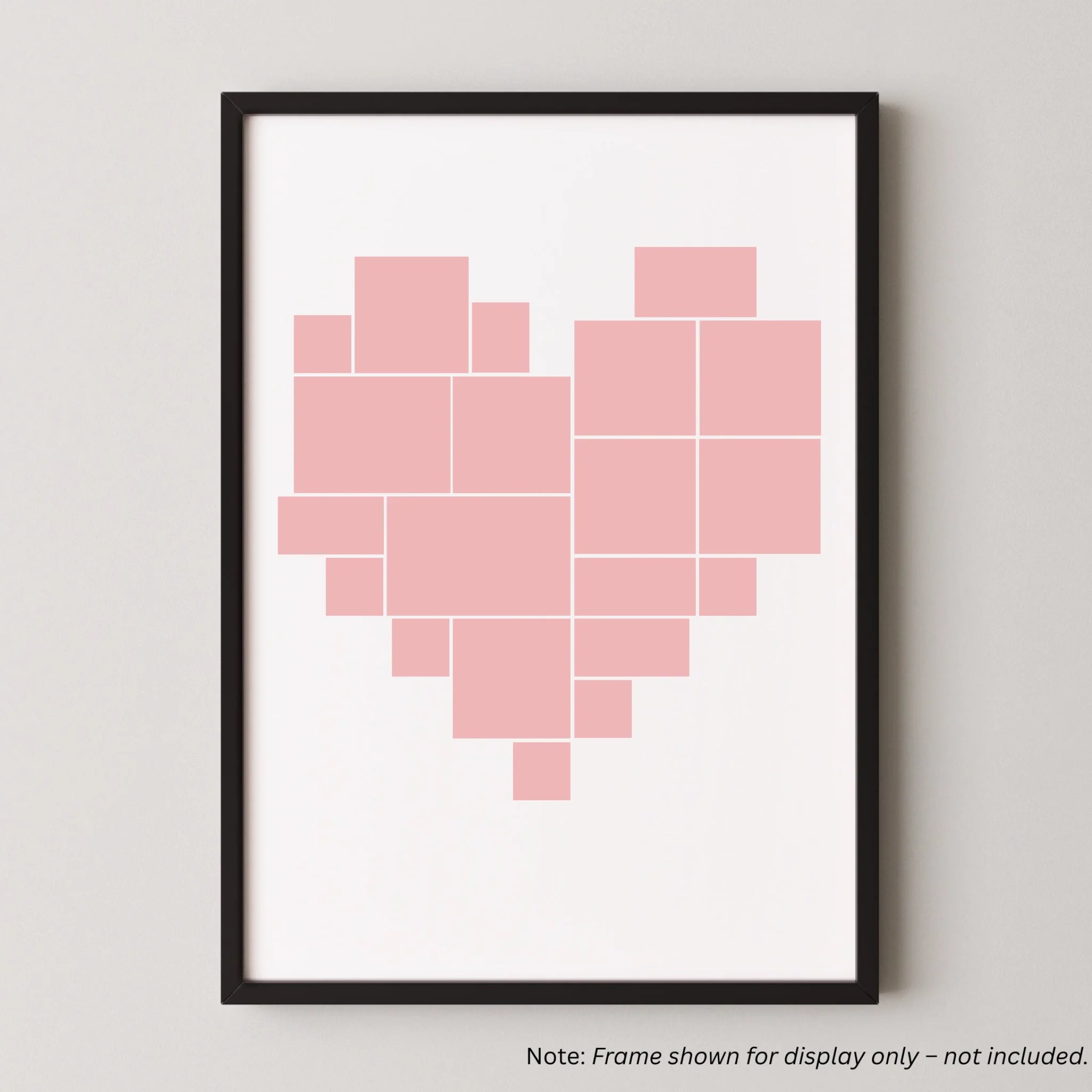 Multi Photo Upload - Photo Heart Print