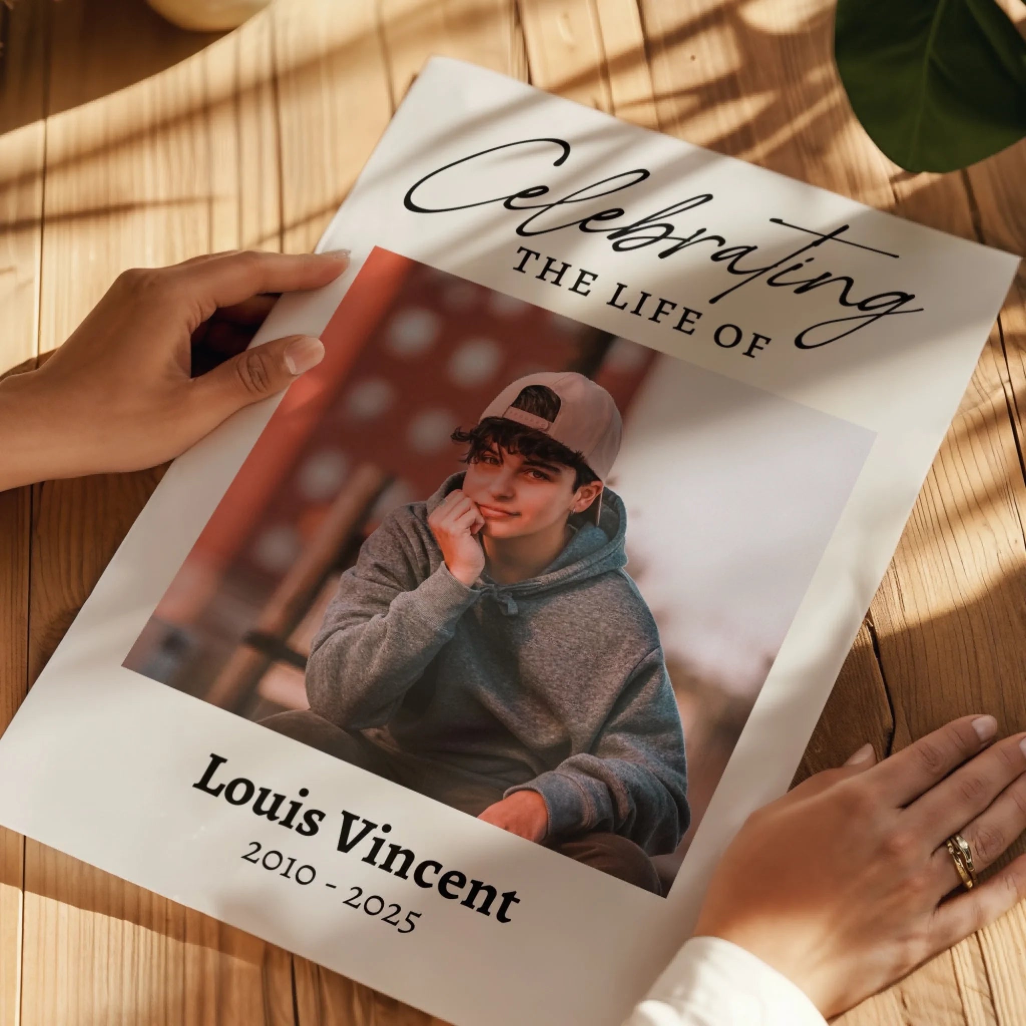 Custom Funeral Photo Print • Memorial Sign • Celebration of Life • In Loving Memory Poster