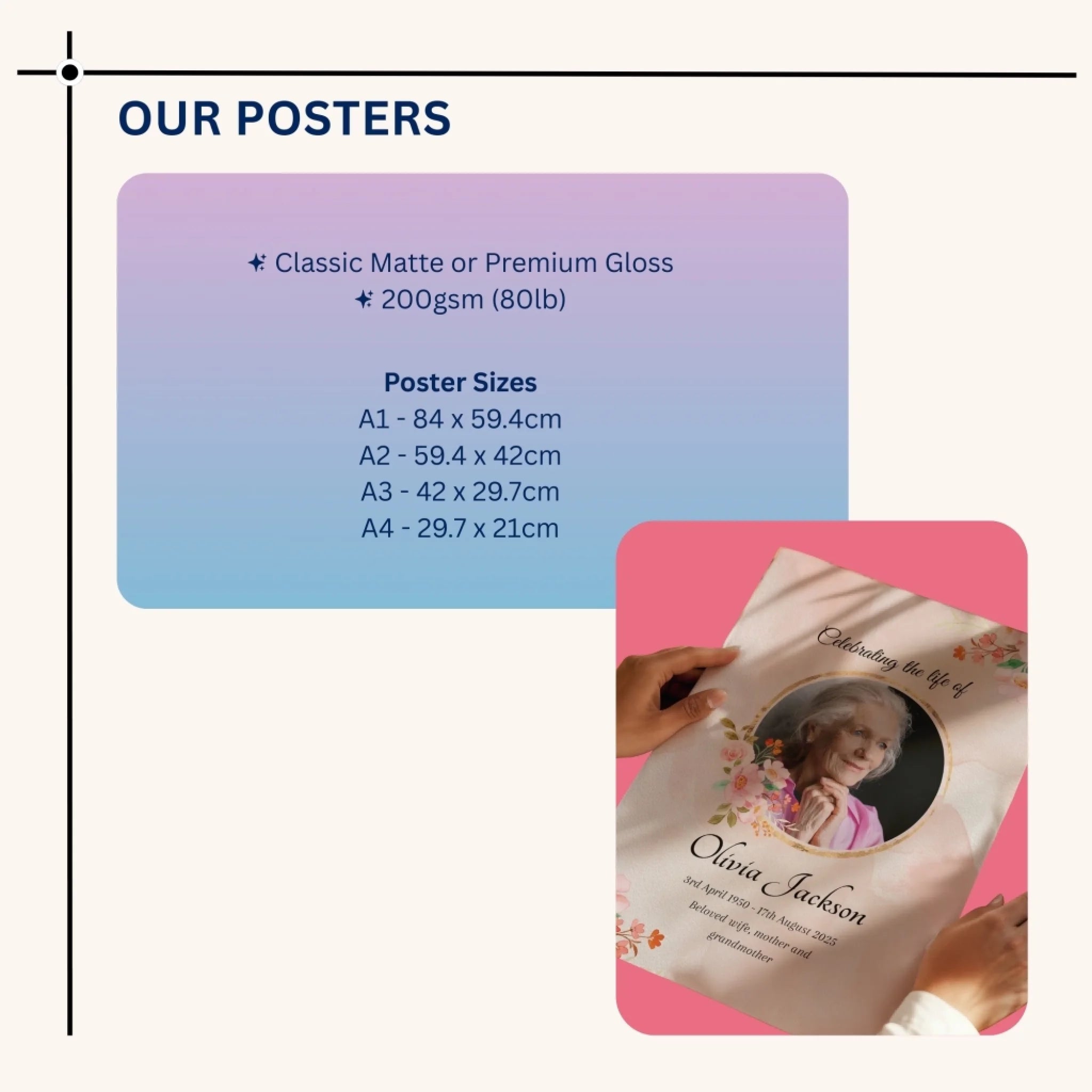 Custom Funeral Welcome Sign • Floral Memorial Poster • Celebration of Life • In Loving Memory Print