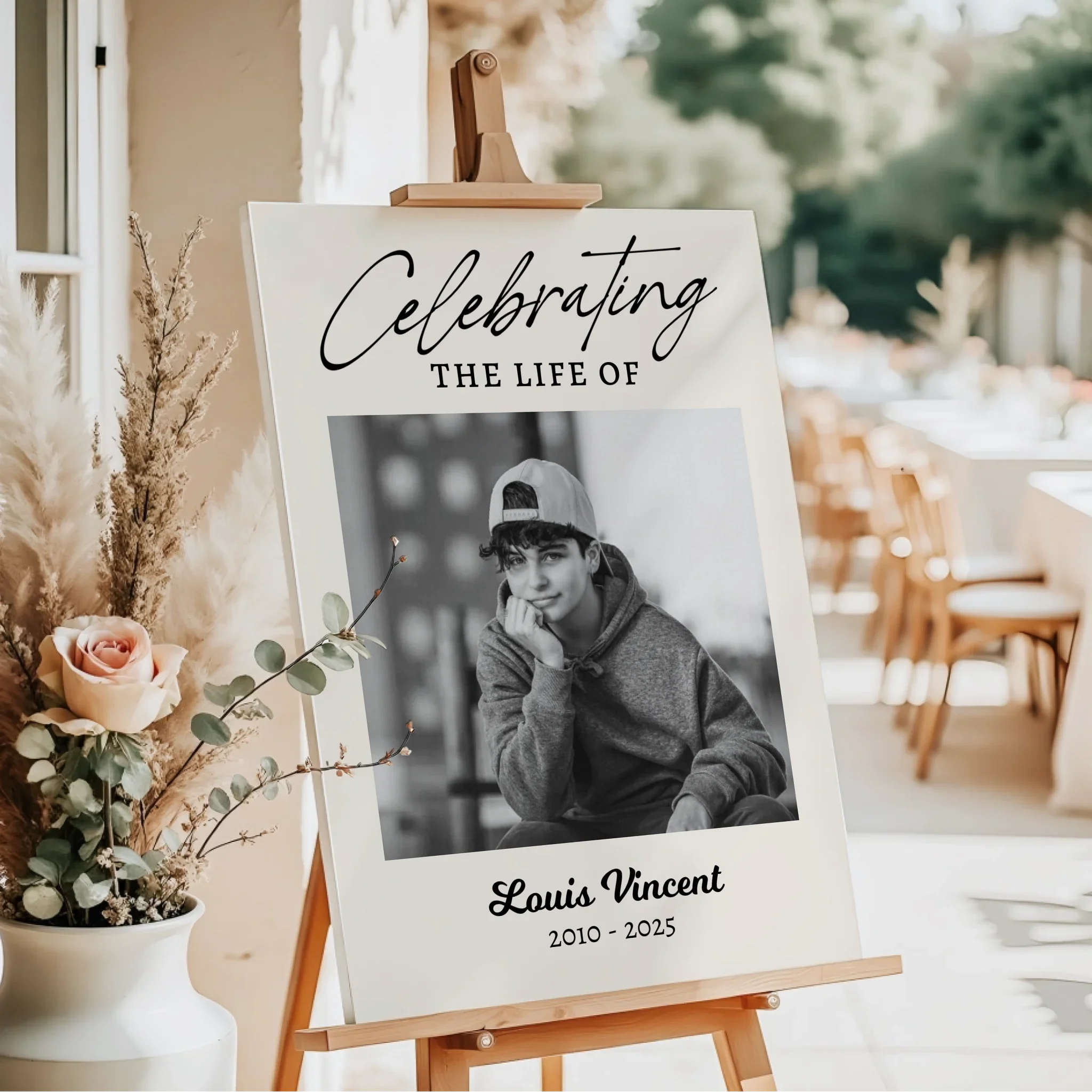 Custom Funeral Photo Print • Memorial Sign • Celebration of Life • In Loving Memory Poster