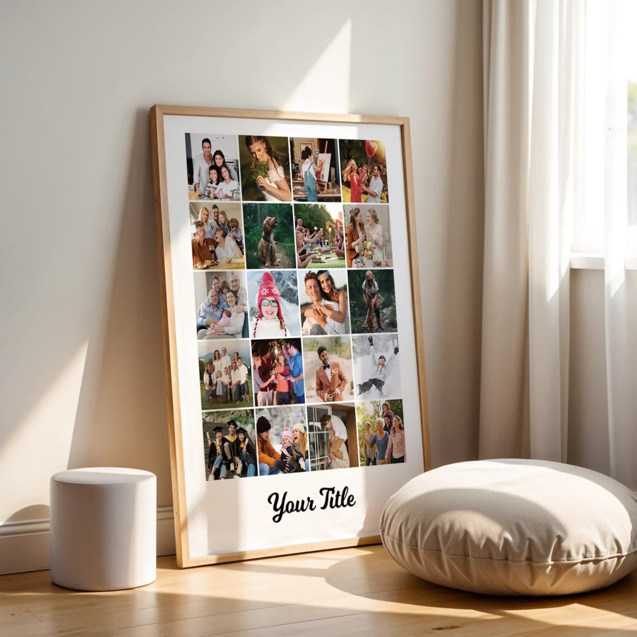 Personalised 20 Photo Collage Print • Custom Family, Pet Lover or Couple Gift