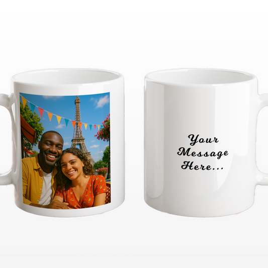 Personalised Photo Mug with Message - alternate view